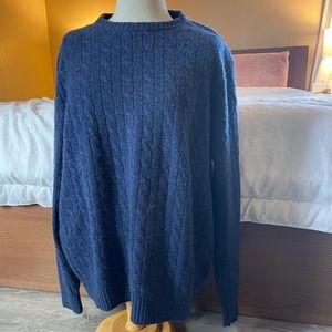 blue cashmere sweater